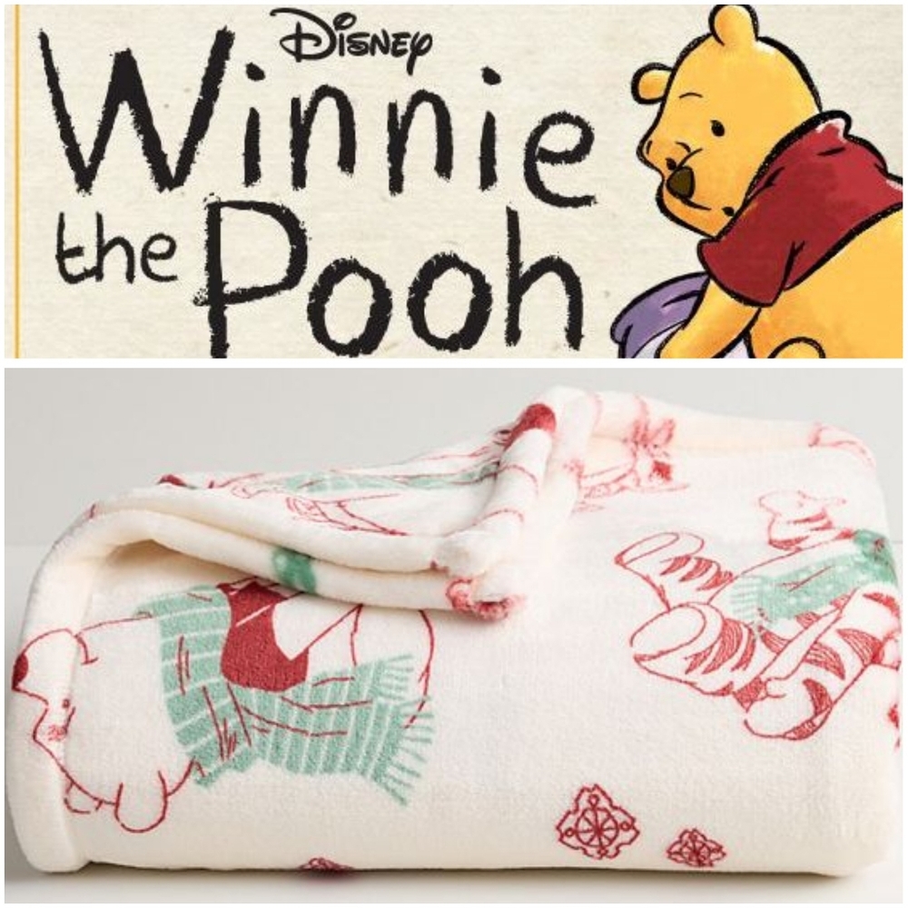 Disney Winnie the Pooh Super Soft Oversized Plush Throw NEW